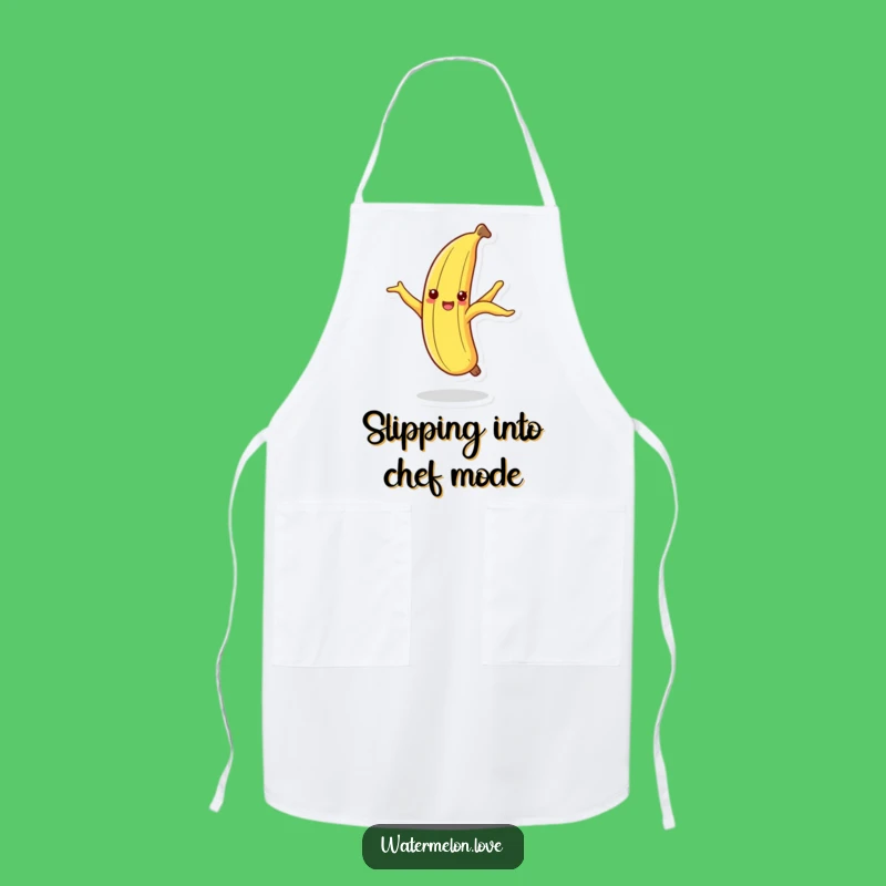 Funny Dancing Banana Peel Apron: Cook with Groovy Fun & Humor Gift