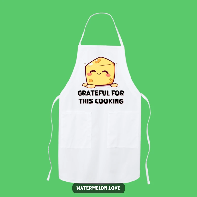 Funny Kawaii Melting Cheese Apron: Cook with Cheesy Charm