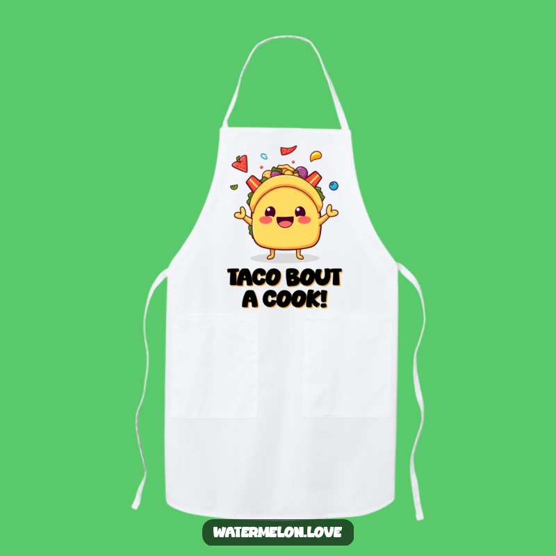 Funny Kawaii Taco Juggling Apron: Cook with Flavor and Fun