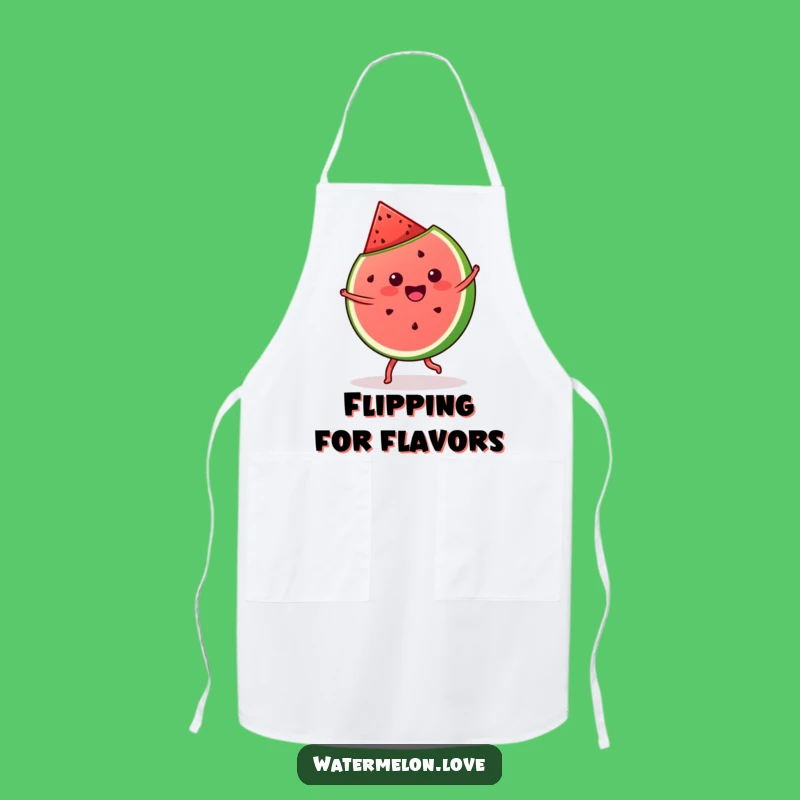 Funny Kawaii Watermelon Cartwheel Apron: Kitchen Fun, Great Cook Gift
