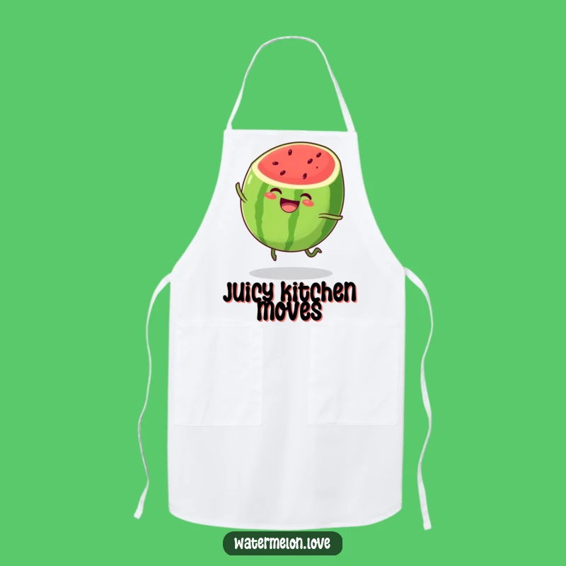 Funny Watermelon Apron: Bouncing Chef Slice, Hilarious Funny Gift for Kitchen Fun