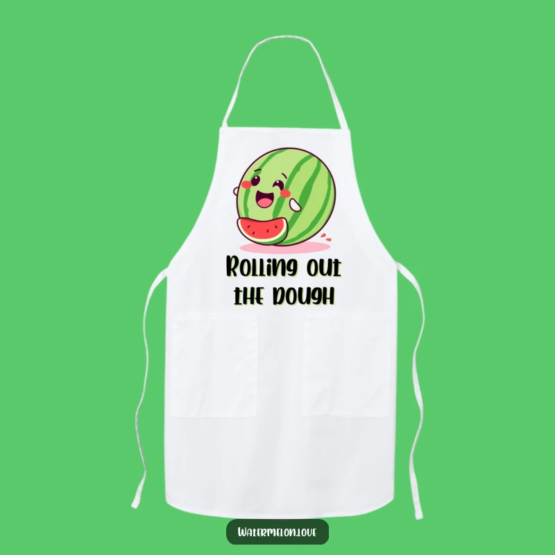 Gleeful Watermelon Roll Apron - Cook with Fun & Joy - Hilarious Gift