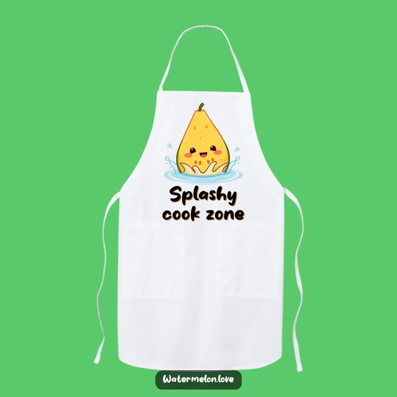 Funny Melon Splash Apron - Kitchen Wear for Refreshing Cooks