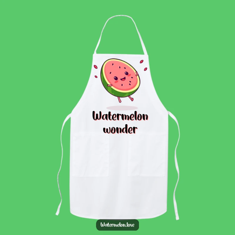 Funny Kawaii Watermelon Apron: Kitchen Cartwheel Fun, Chef's Funny Gift!