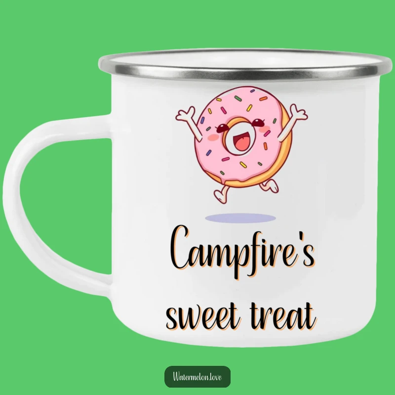 Funny Donut Explorer Camping Mug: Sweet Sips on the Go