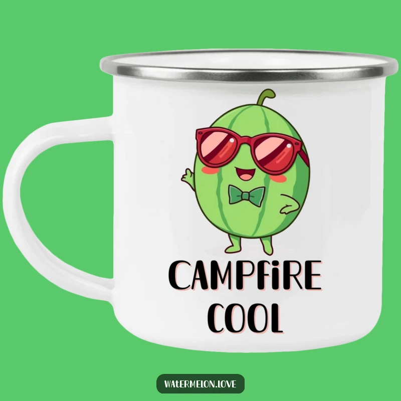 Funny Outdoor Kawaii Watermelon Camping Mug: Dapper Adventure Fuel