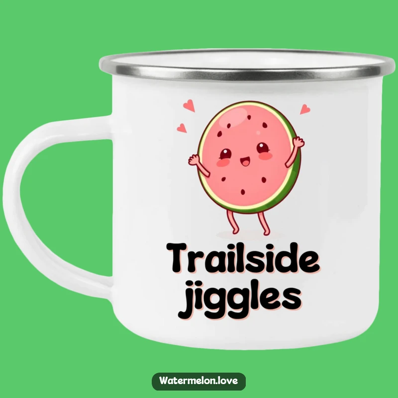 Funny Watermelon Dancer Camping Mug: Outdoor Fun with This Hilarious Fruit Design