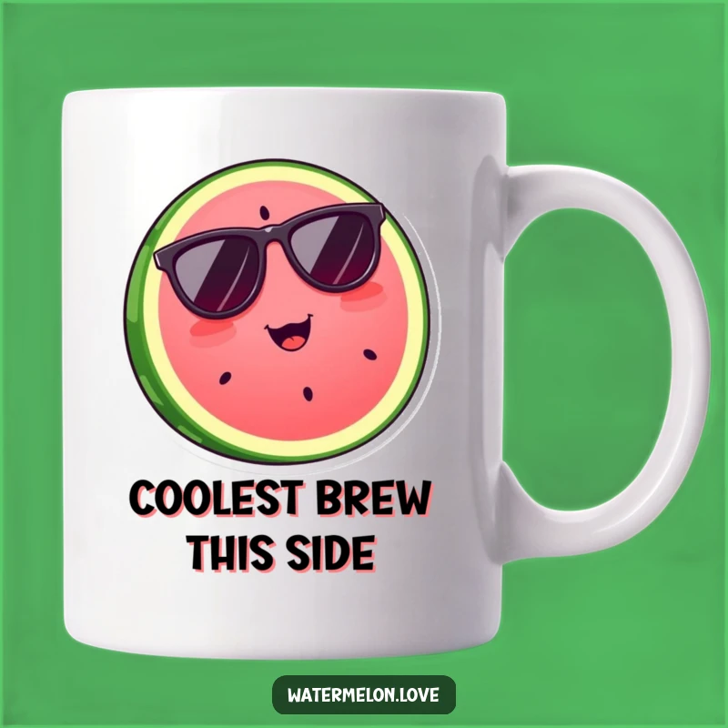 Funny Cool Watermelon Slice Mug: Sunglasses Style, Perfect Gift for a Chill Person