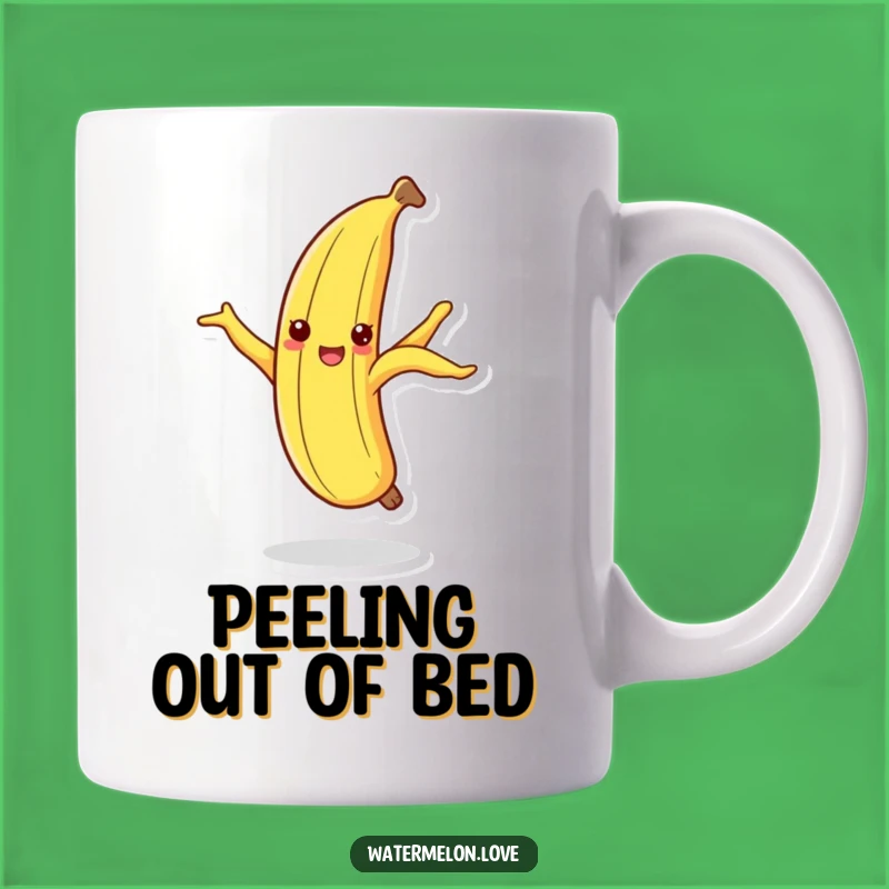 Funny Dancing Banana Peel Mug: Groovy Fruit Art, Perfect Silly Gift