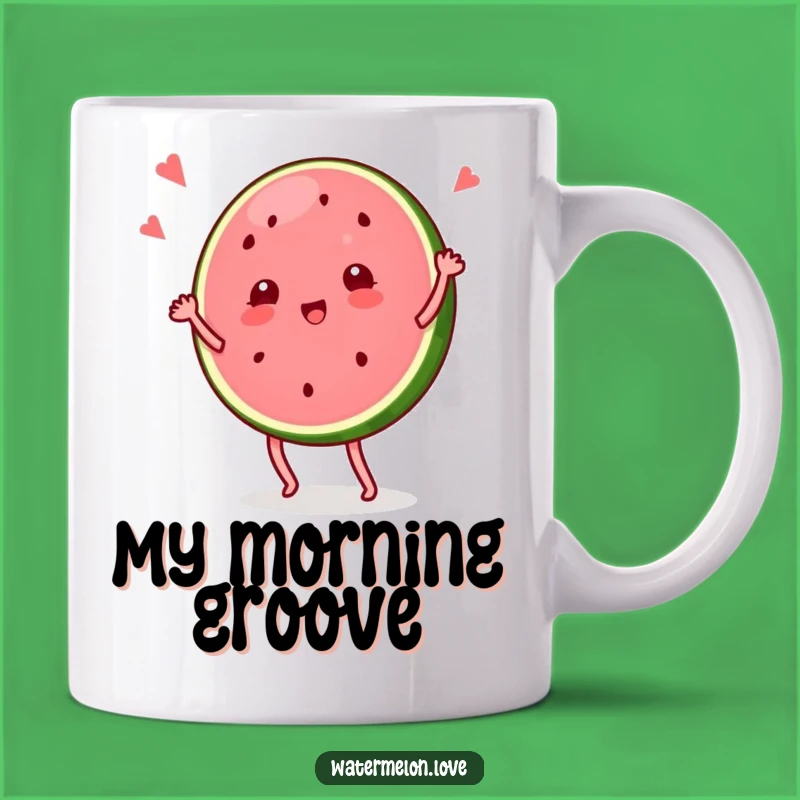 Funny Dancing Watermelon Slice Mug: A Hilarious Fruit Gift for Fun Lovers