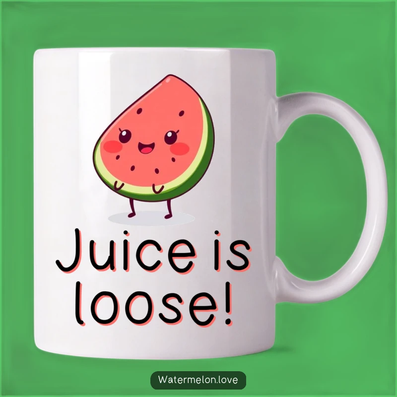 Funny Kawaii Watermelon Slice Bouncing Mug - Perfect Joyful Gift Idea