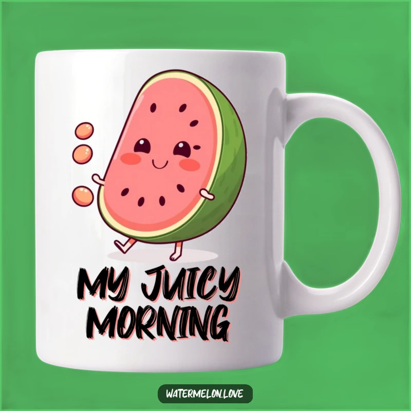 Funny Watermelon Mug: Juggling Seeds - Summer Fun Gift!