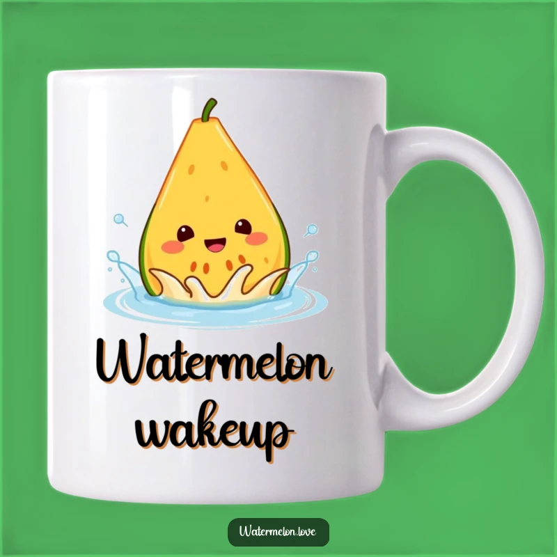Funny Melon Splash Mug - Cheerful Watermelon Gift for Hydration Lovers