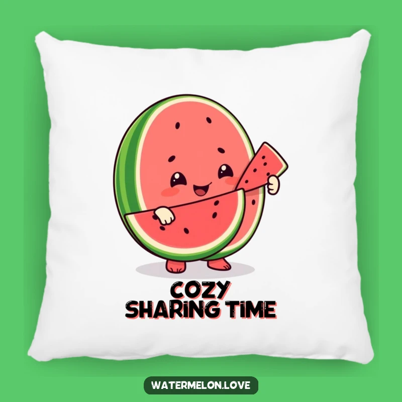 Funny Watermelon Kindness Pillow: Cozy Comfort with Hilarious Fruit Sharing