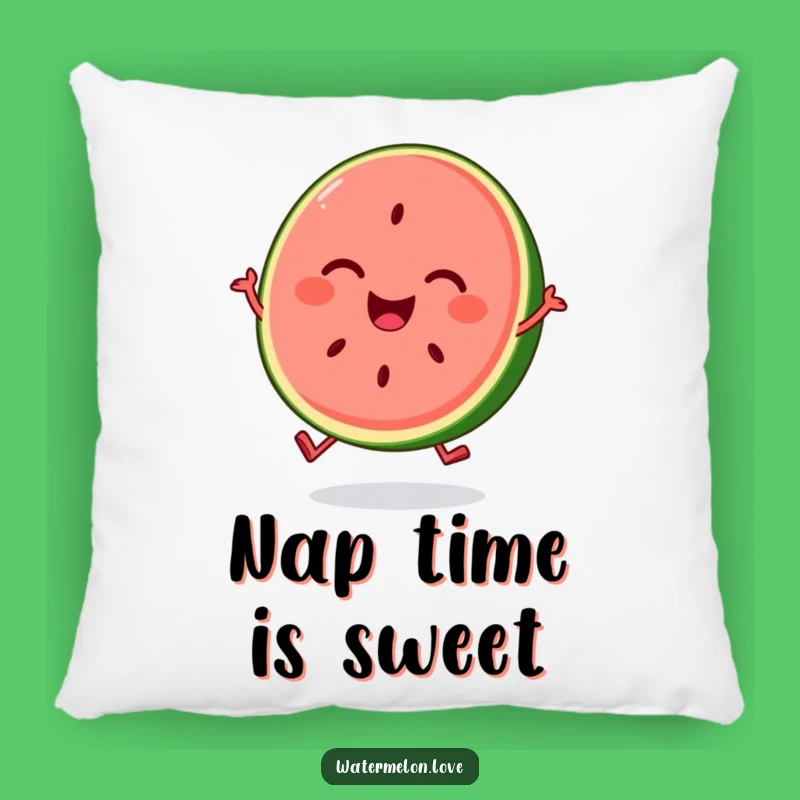 Funny Watermelon Slice Joyful Bounce Pillow: Cozy Comfort with Happy Vibes