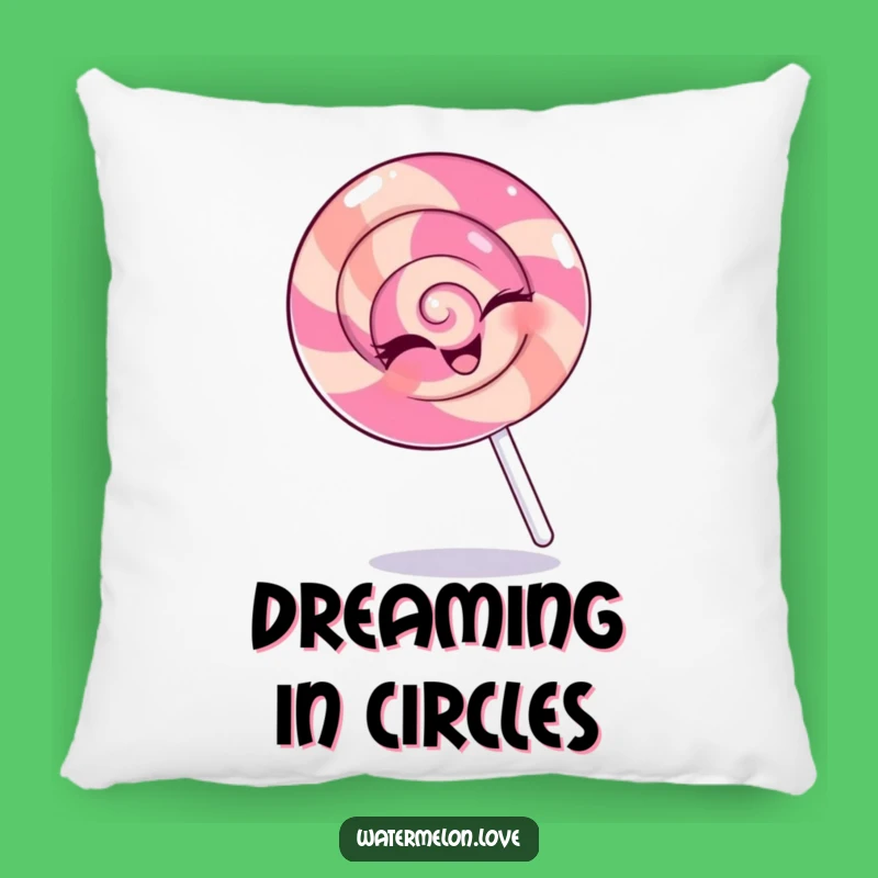 Funny Winking Lollipop Pillow - Cozy Sweetness for Your Home!