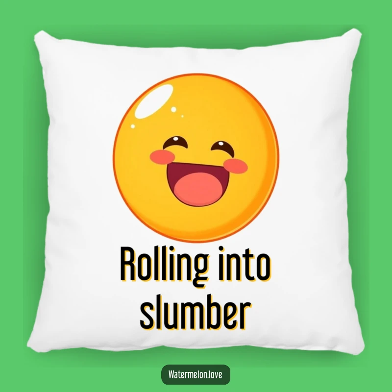 Funny Laughing Orange Pillow: Comfy & Cheerful Fruit Accent Decor Gift