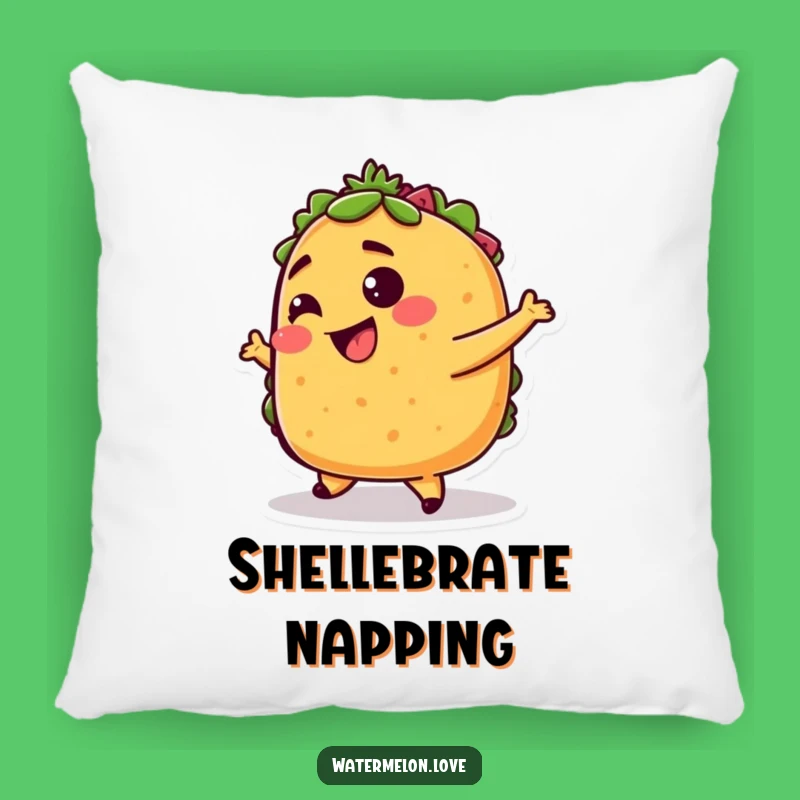 Funny Taco Pillow: Dancing Comfort, Adorable Funny Gift for Soft Spaces