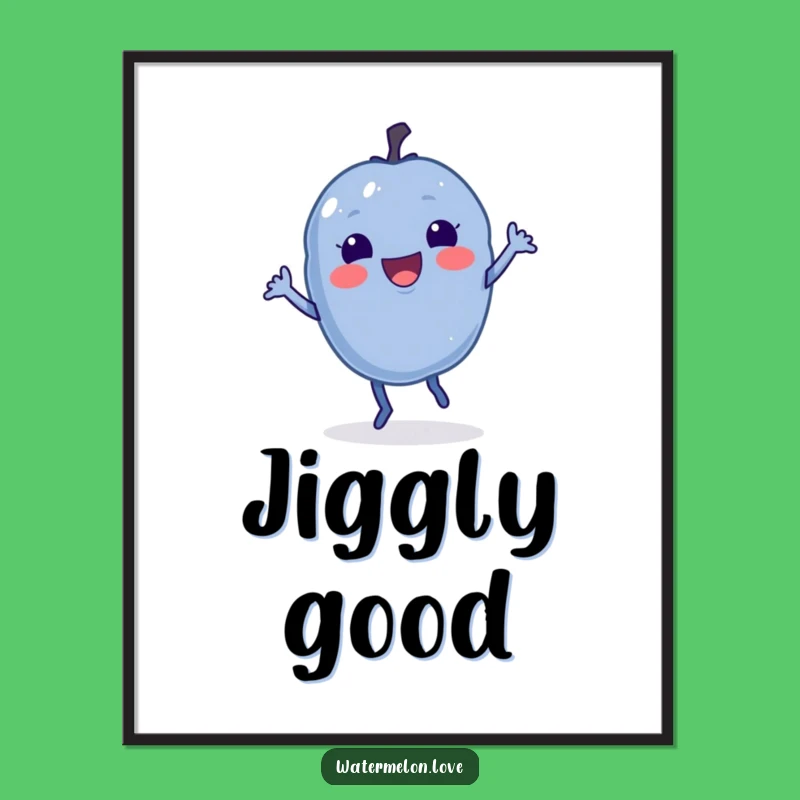 Funny Blueberry Jig Digital Art - Instant Berry Dance Fun!