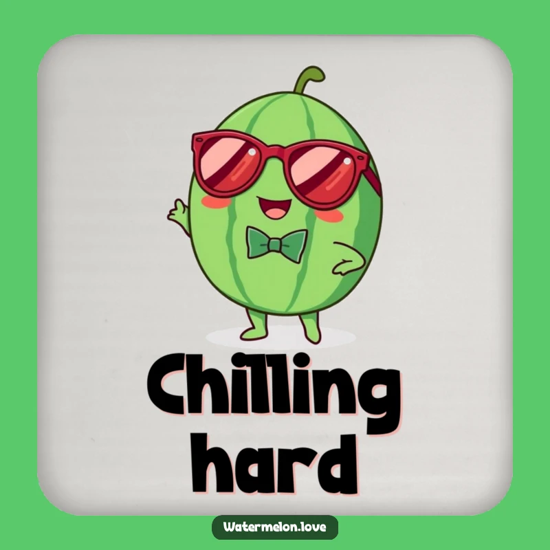 Funny Kawaii Watermelon Coaster: Protect Surfaces with Dapper Style