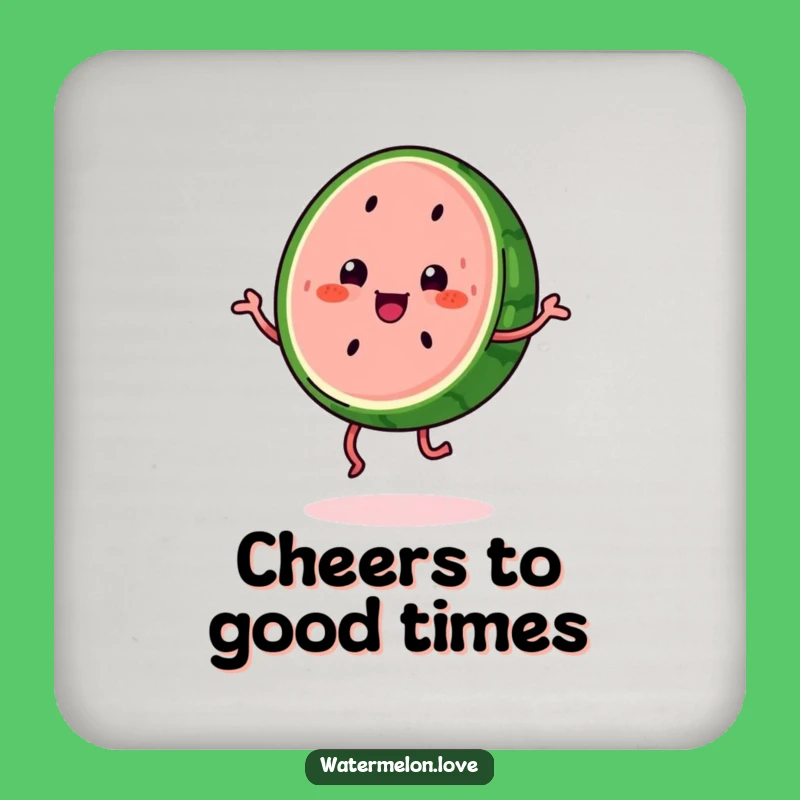 Funny Kawaii Watermelon Coasters: Hilarious Jigging Fruit Protection, Perfect Funny Gift