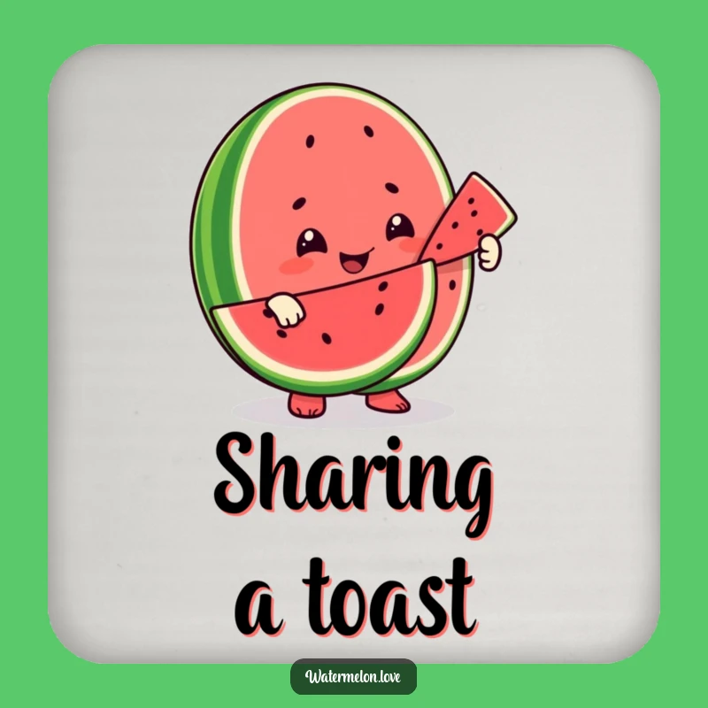 Funny Sharing Watermelon Coasters: Protect Surfaces with Hilarious Fruit Art
