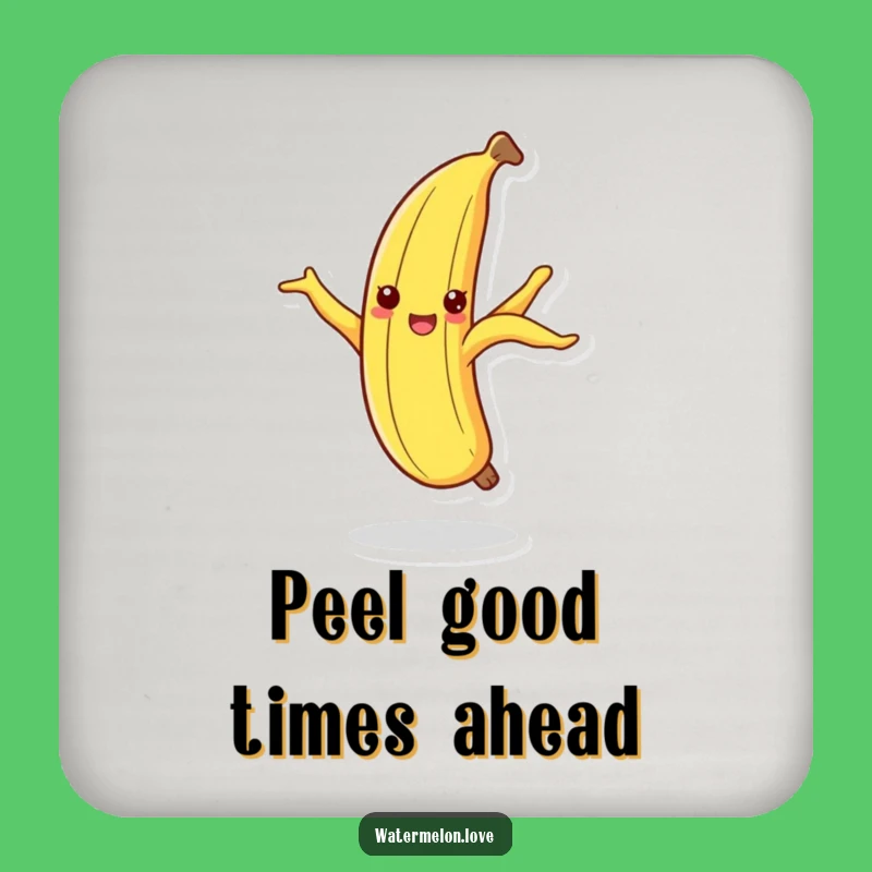 Funny Dancing Banana Peel Coaster: Protect Surfaces with Quirky Fun Gift