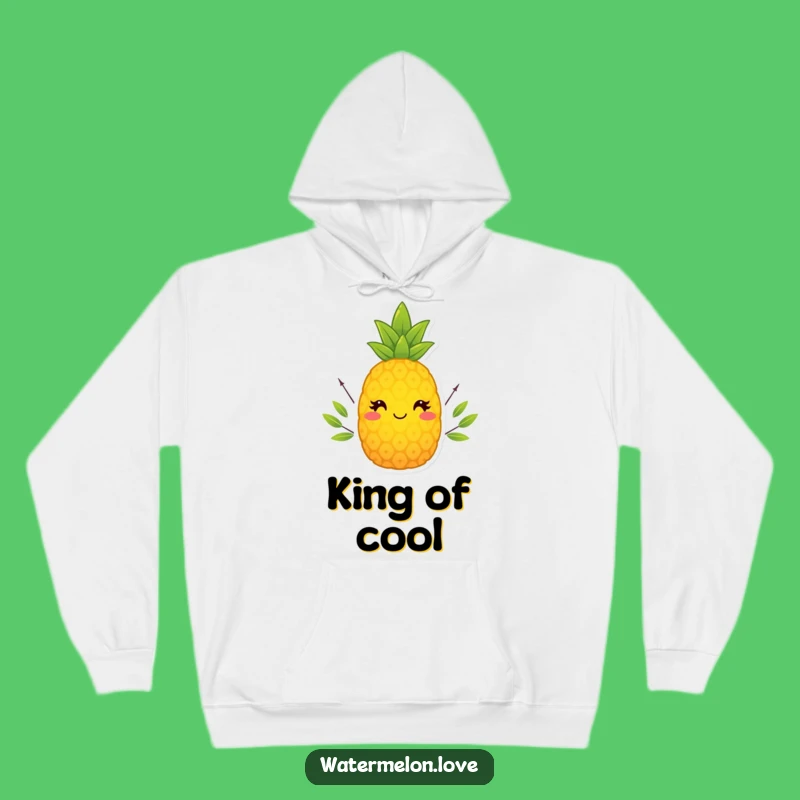 Cozy Funny Pineapple Crown Hoodie - Stay Regal and Warm!