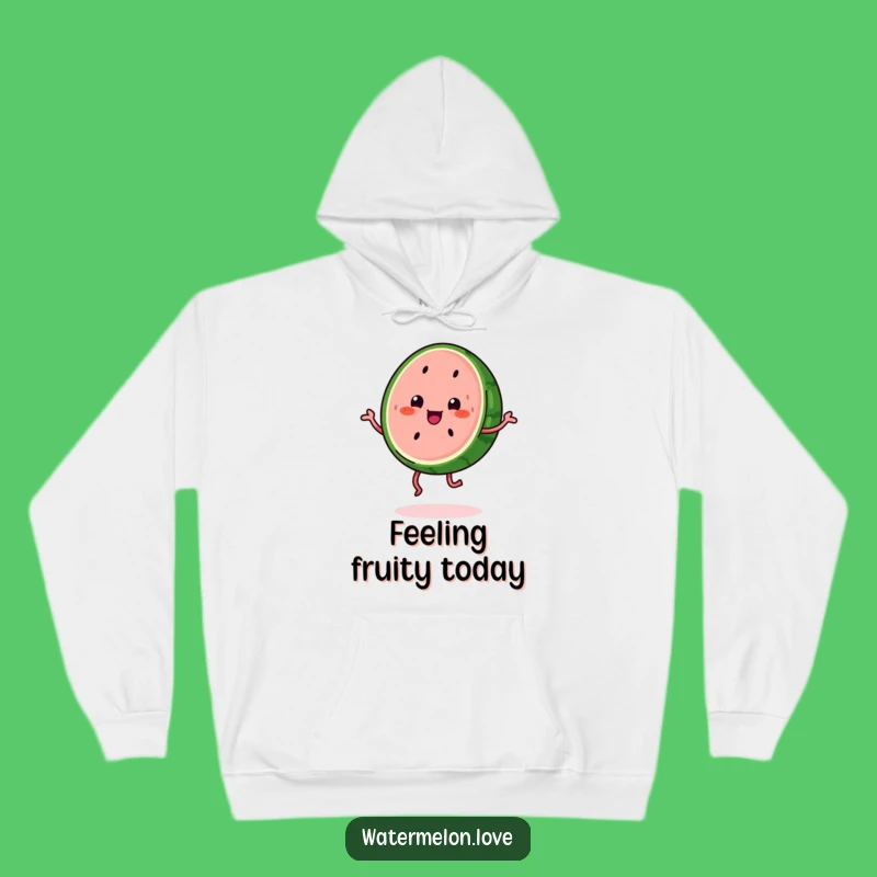 Funny Kawaii Watermelon Hoodie: Cozy Jigging Fruit Fun for Chilly Days, Perfect Funny Gift