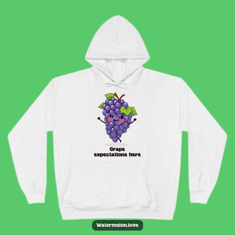 Cozy Funny Grape Cartwheel Hoodie: Warm Fruit Fun Funny Gift