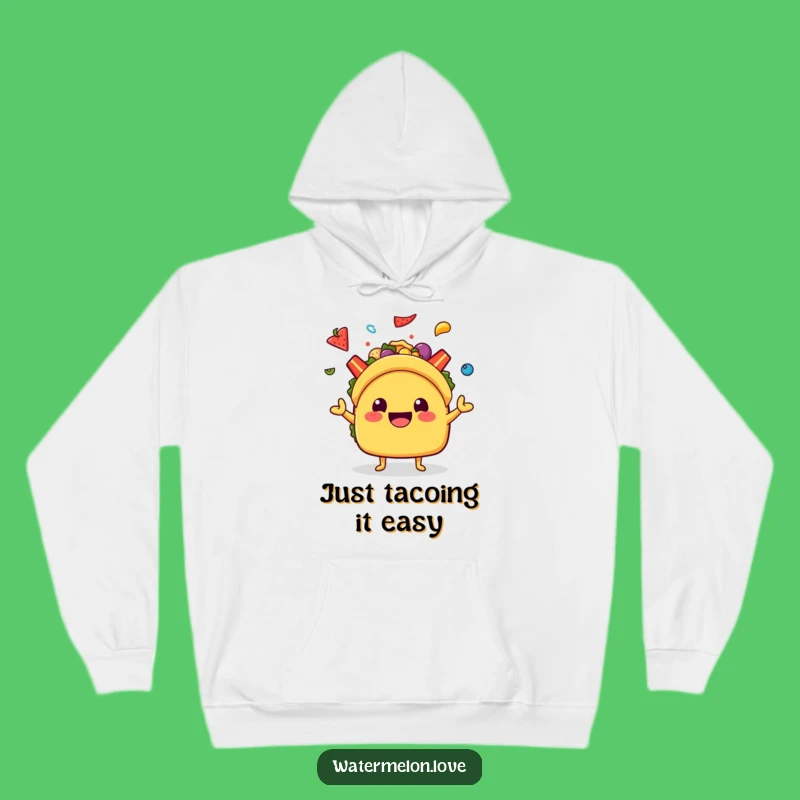 Cozy Funny Kawaii Taco Juggling Hoodie for Ultimate Comfort