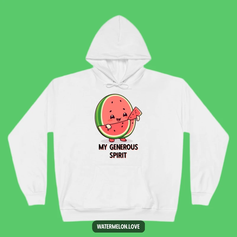 Funny Watermelon Kindness Hoodie: Cozy & Hilarious Fruit Character for Warm Hearts