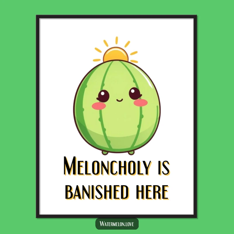 Free Printable Wall Art: Sunshine Watermelon - Uplifting Downloadable Decor!