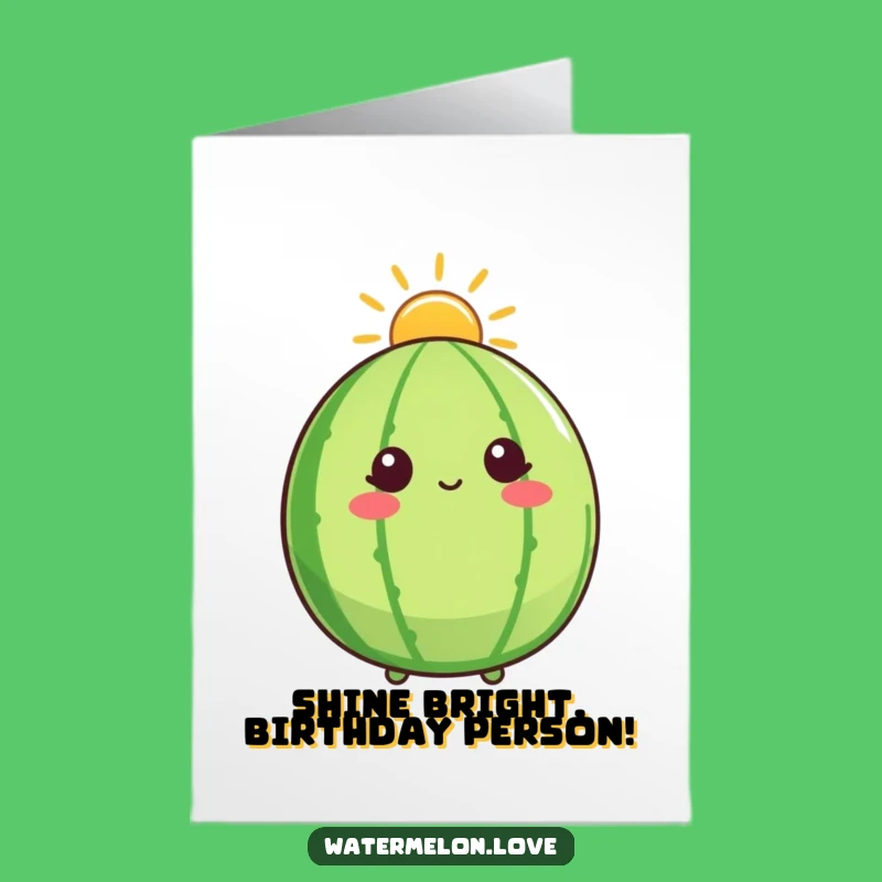 Free Printable Birthday Card: Sunshine Watermelon - Blessed Downloadable Gift!