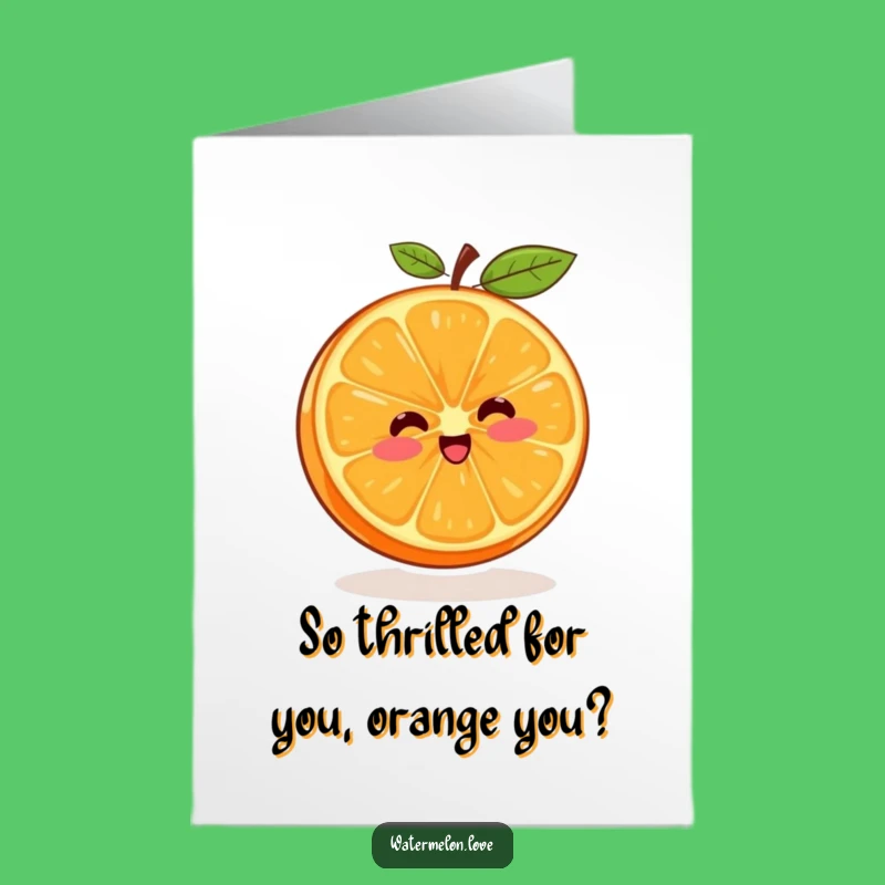 Free Printable Congrats Card: Whirling Orange - Joyful Downloadable Achievement