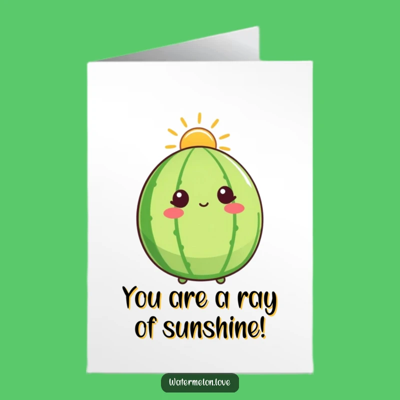Free Printable Congrats Card: Sunshine Watermelon - Radiant Downloadable Celebration!