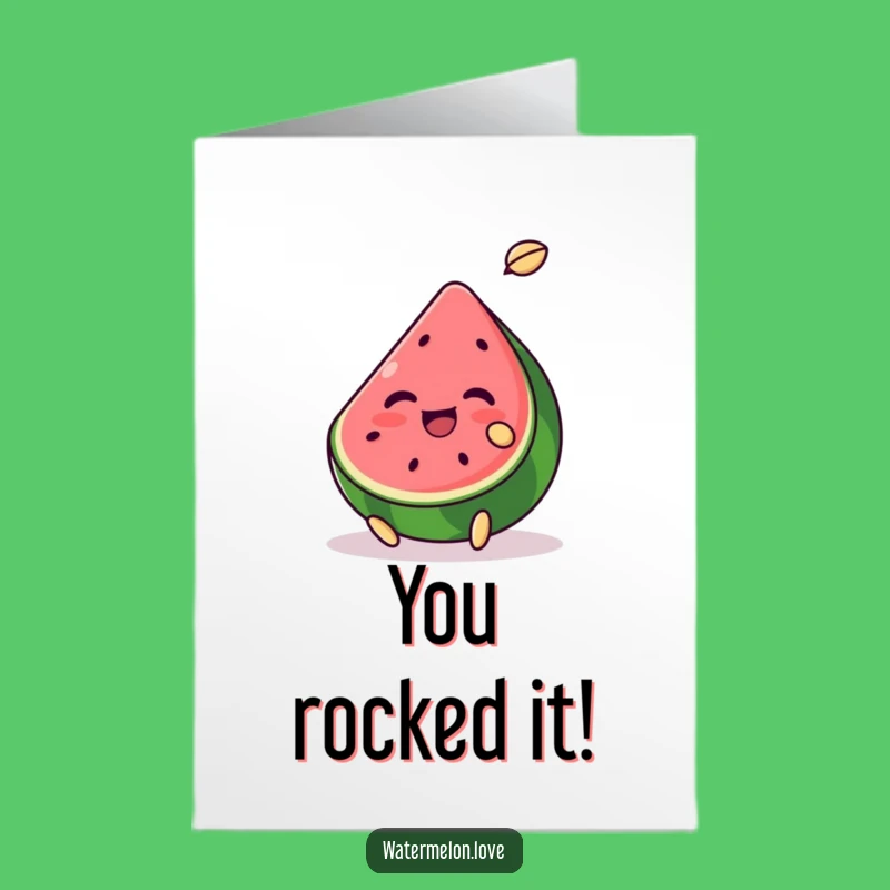 Free Printable Watermelon Card: Celebrate Wins with a Seed-Tossing Downloadable Gift