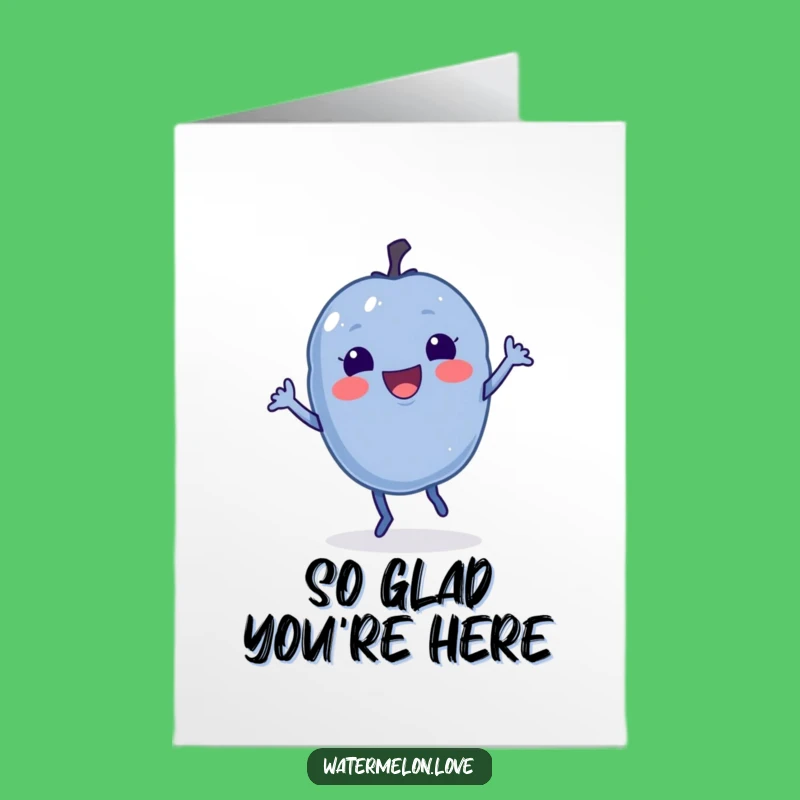 Free Printable Blueberry Jig Thank You Card: Fun Fruit Downloadable Gift