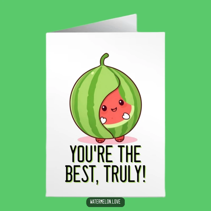 Free Printable Thank You Card: Adorable Watermelon Peek-a-Boo for a Sweet, Downloadable Gift