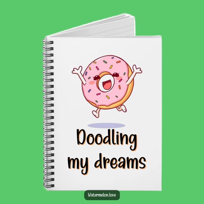 Funny Donut Leap Notebook: Jot Down Joyful Ideas