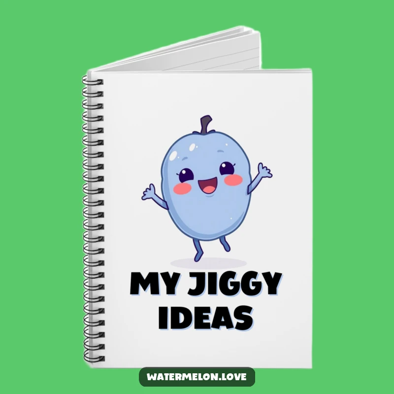 Funny Delighted Blueberry Notebook - Jot Down Your Moves!