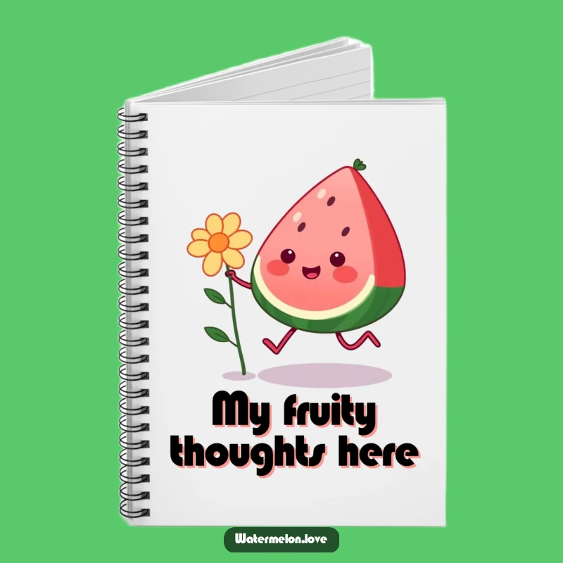 Funny Kawaii Watermelon Notebook: Cheerful Skipping Fruit Journal, Gift of Inspiration