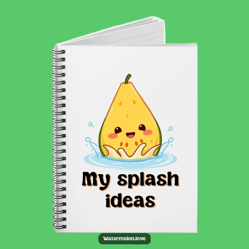 Funny Melon Splash Notebook - Journal for Refreshing Ideas