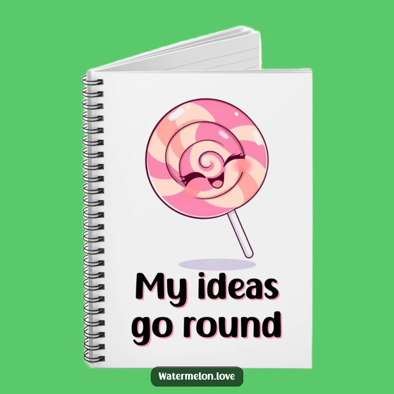 Funny Winking Lollipop Notebook - Jot Down Sweet Ideas!