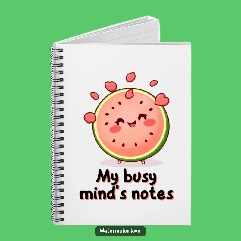 Funny Kawaii Watermelon Journal: Hilarious Juggling Fruit Thoughts, Perfect Funny Gift