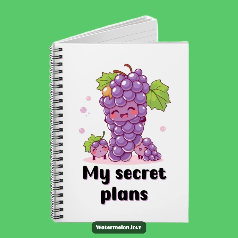 Funny Giggling Grape Notebook: Jot Down Fun Ideas - Your Ideal Funny Gift