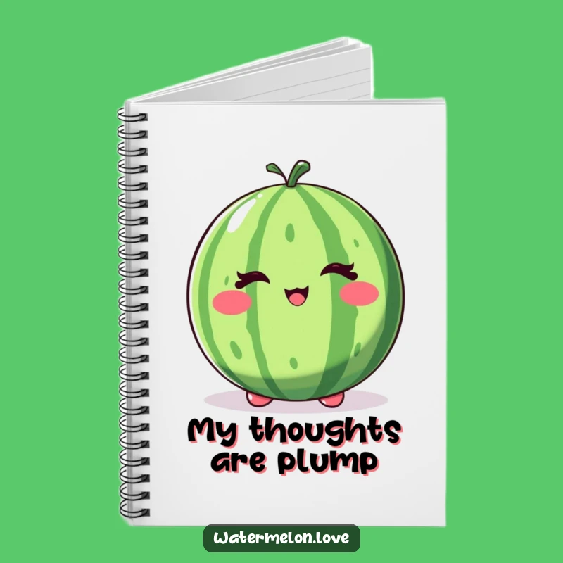 Funny Winking Watermelon Notebook: Jot Down Notes with Playful Glee Gift