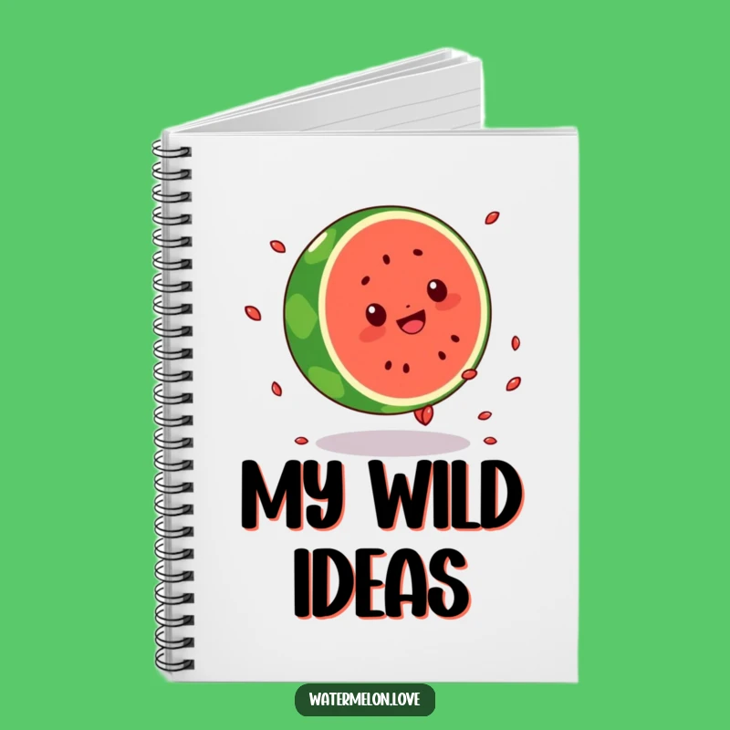 Funny Kawaii Watermelon Cartwheel Notebook: Jot Down Laughs & Ideas