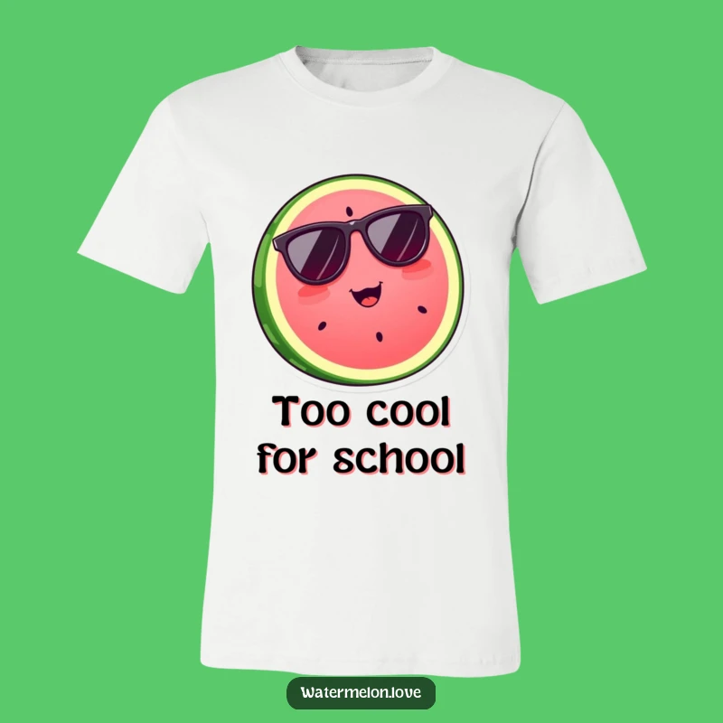 Funny Cool Watermelon Slice T-Shirt: Sunglasses Vibe, Gift for the Fashionable