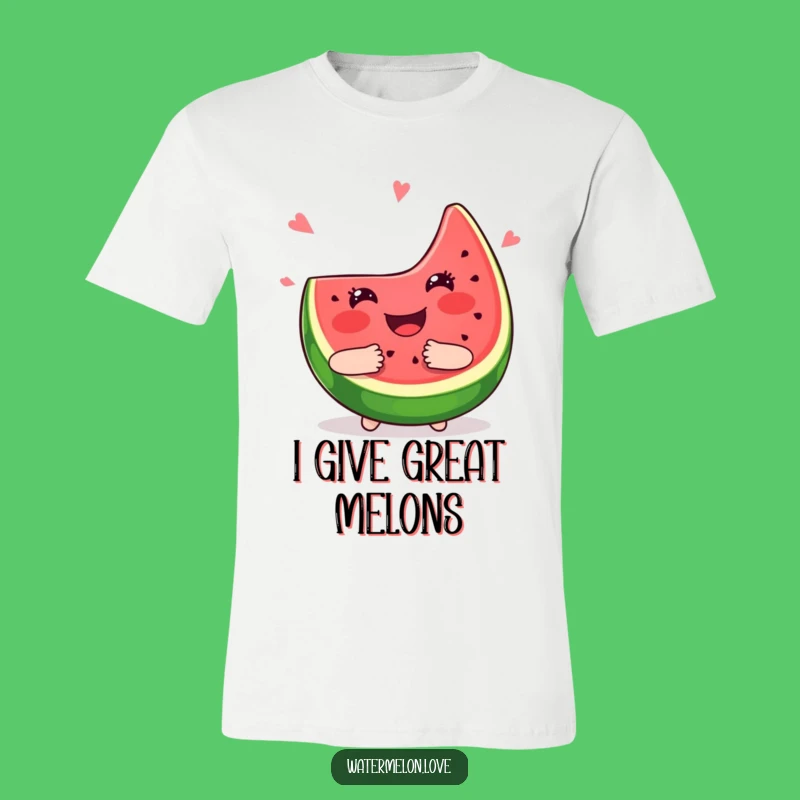 Funny Kawaii Watermelon Hug T-Shirt - Wear Your Joyful Smile!